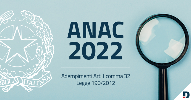Pubblicazione file anac 2022